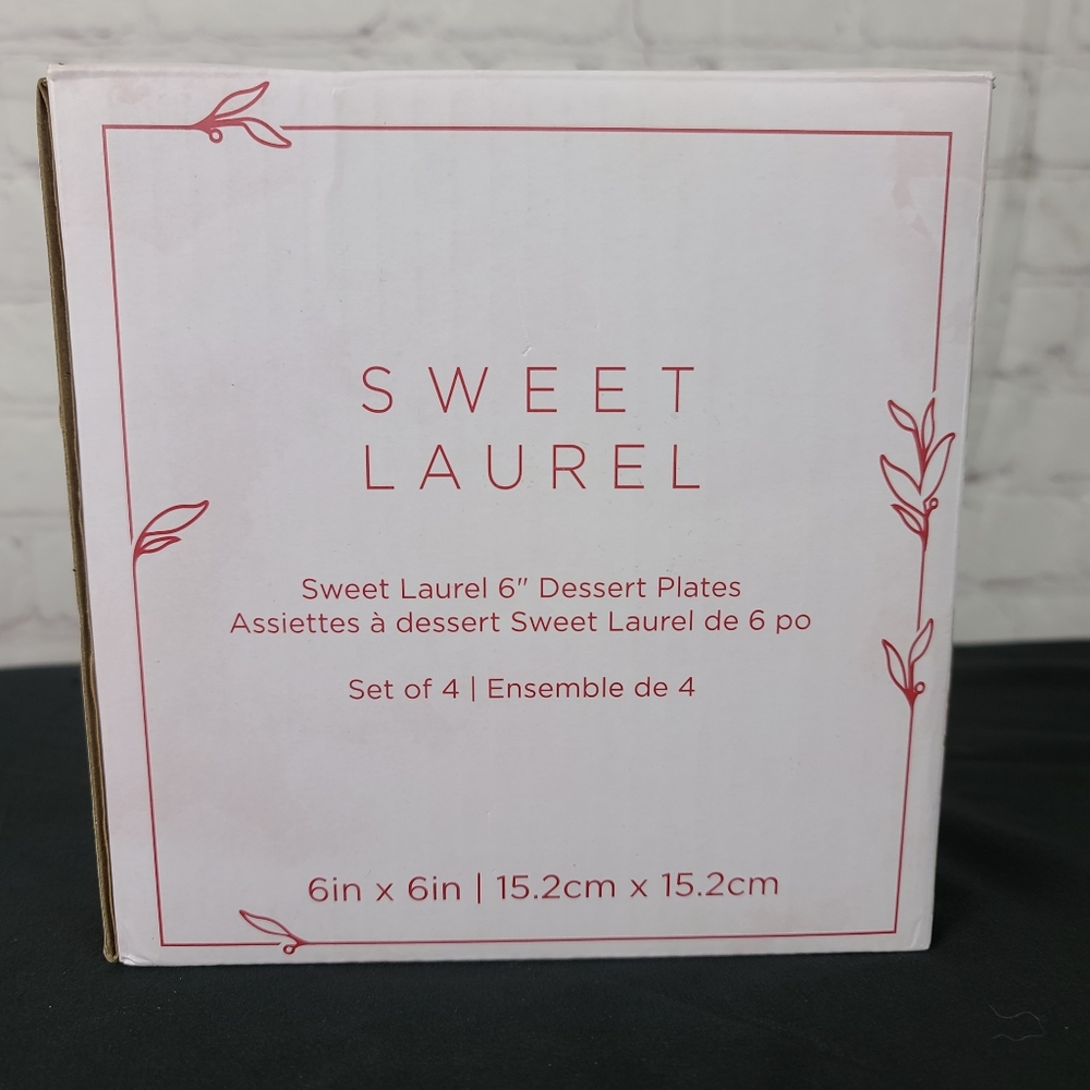 Sweet Laurel 6" Dessert Plates.